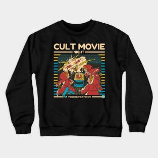 Cult Movie Night Funny Childrens Book Parody Crewneck Sweatshirt